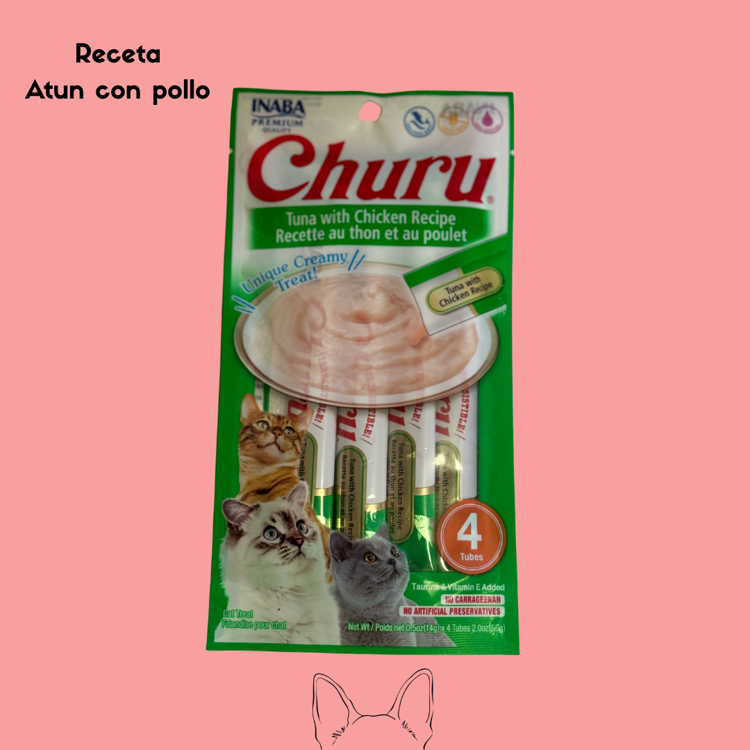 CHURU CREMOSO HIDRATANTE SNACK DE GATO